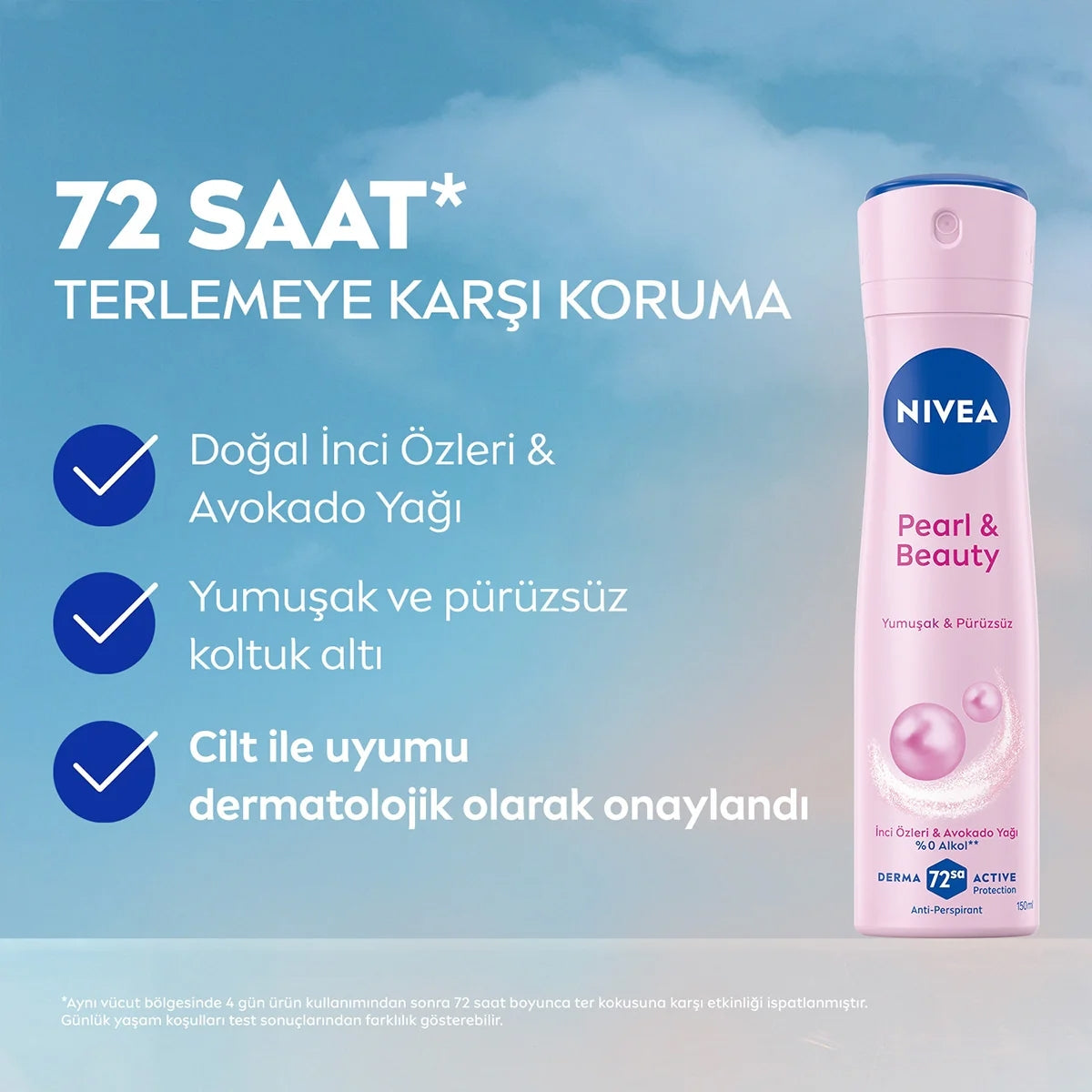 NIVEA Pearl <(>&<)> Beauty Kadın Deodorant 150 ml