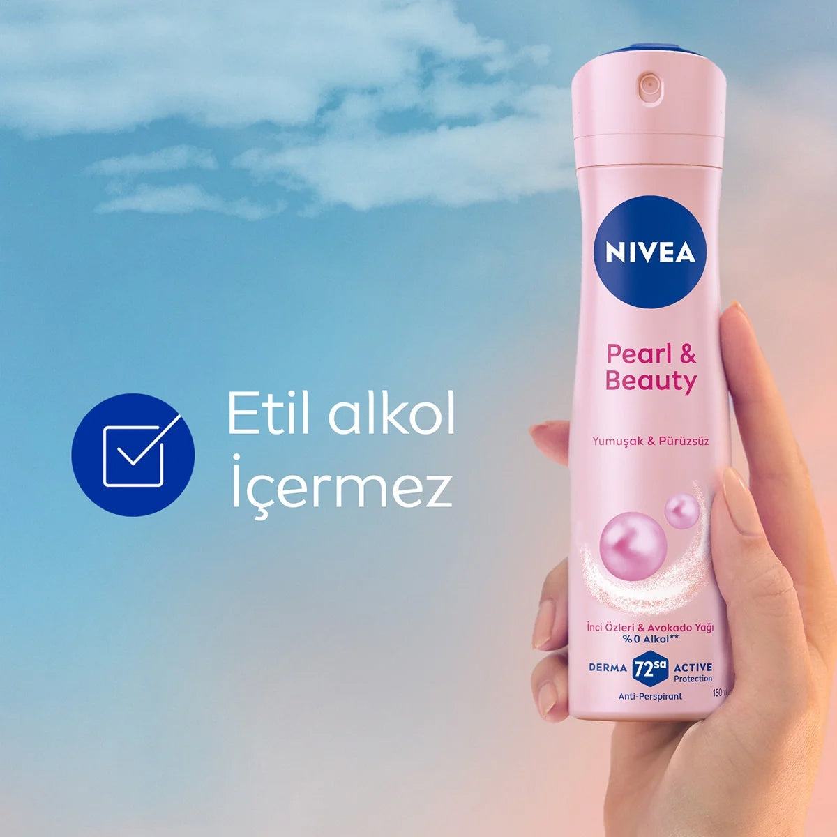 NIVEA Pearl <(>&<)> Beauty Kadın Deodorant 150 ml