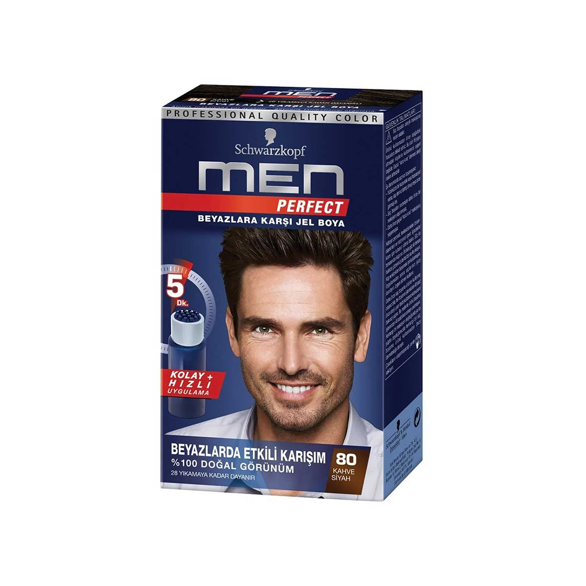 Erkek Saç Boyası Siyah Kahve 80