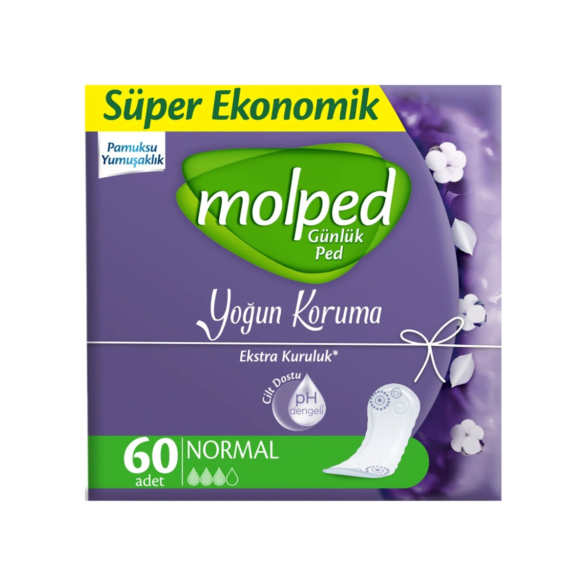 Günlük Ped Süper Ekonomik Yoğun Koruma 60'lı