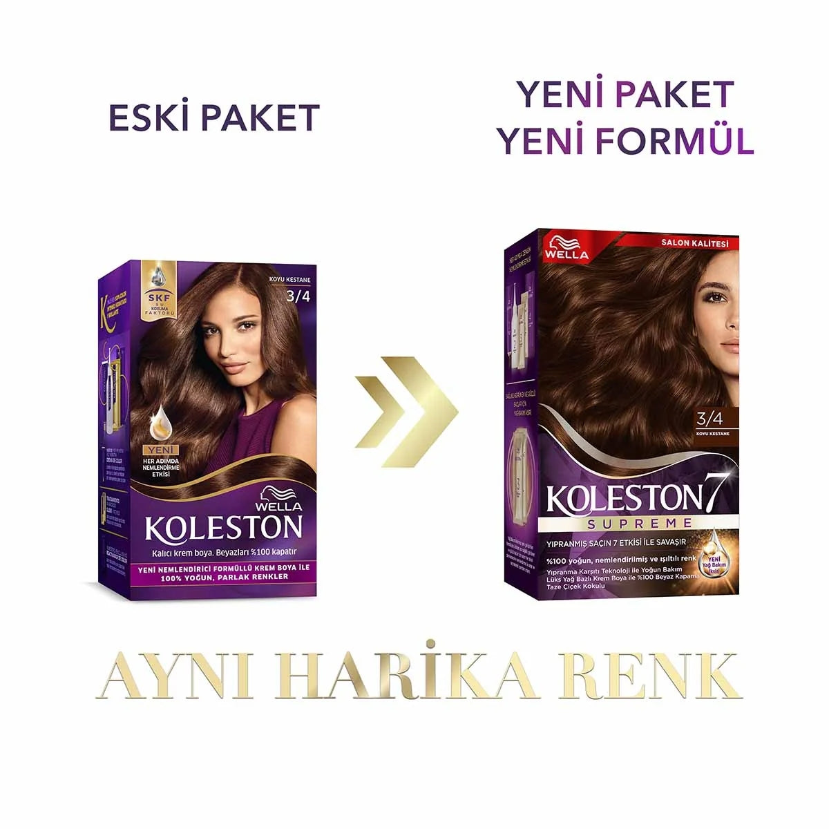 Saç Boyası Koyu Kestane 3-4