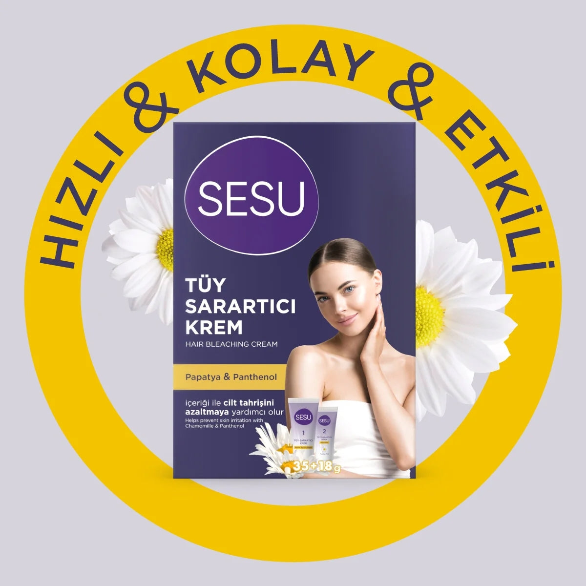 Tüy Sarartıcı Krem 35 Gr +18 Gr