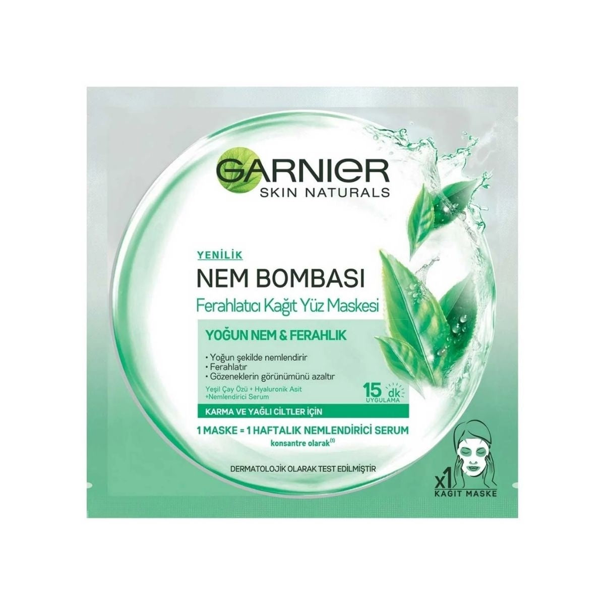 Nem Bombası Ferahlatıcı Kağıt Yüz Maskesi