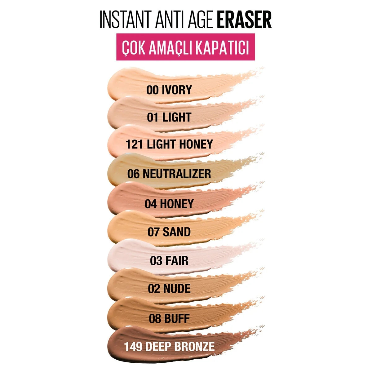 Instant Anti Age Eraser Kapatıcı 01 Light