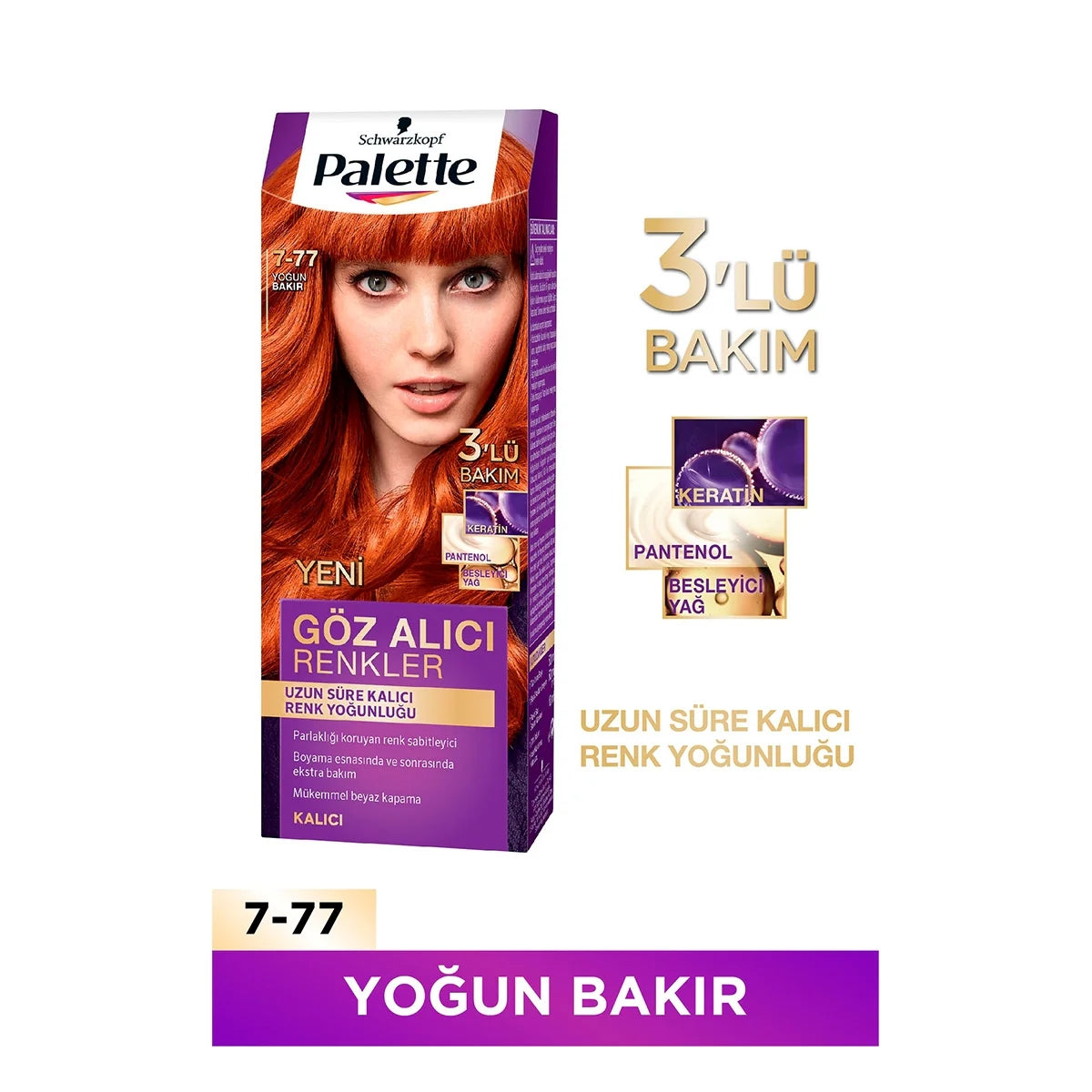 Saç Boyası Yoğun Bakır 7-77