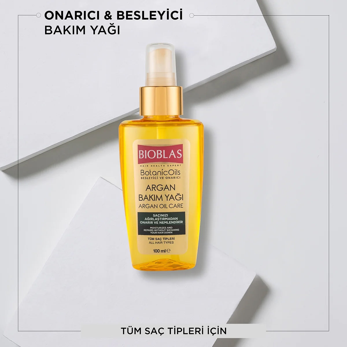 Saç Bakım Yağı Argan Organic Oils Onarıcı 100 ml