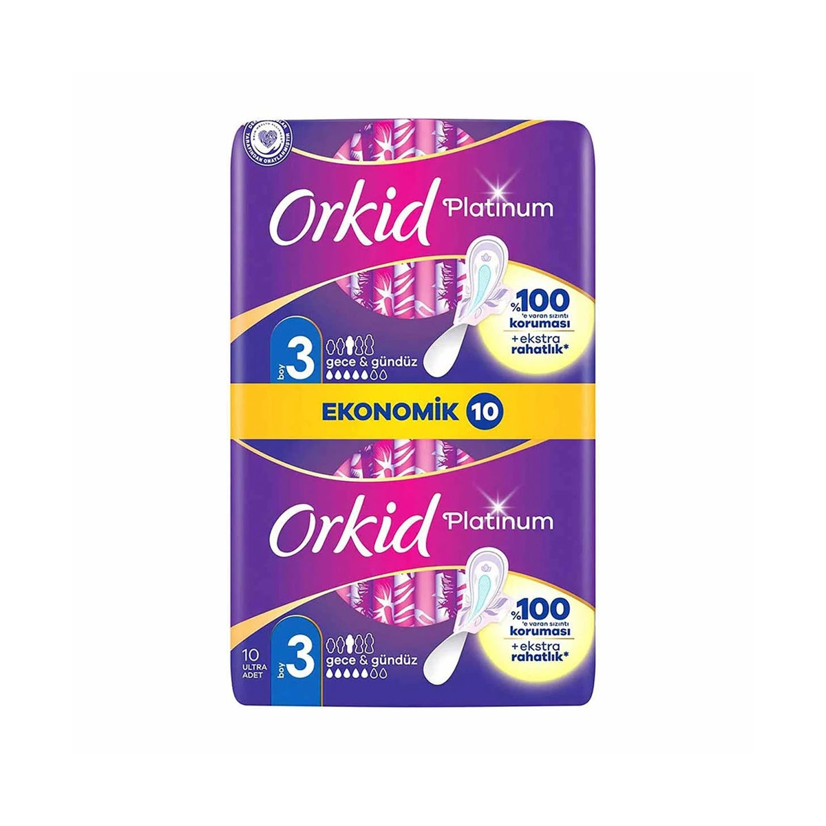 Platınum Hijyenik Ped Gece Eko 10 lu