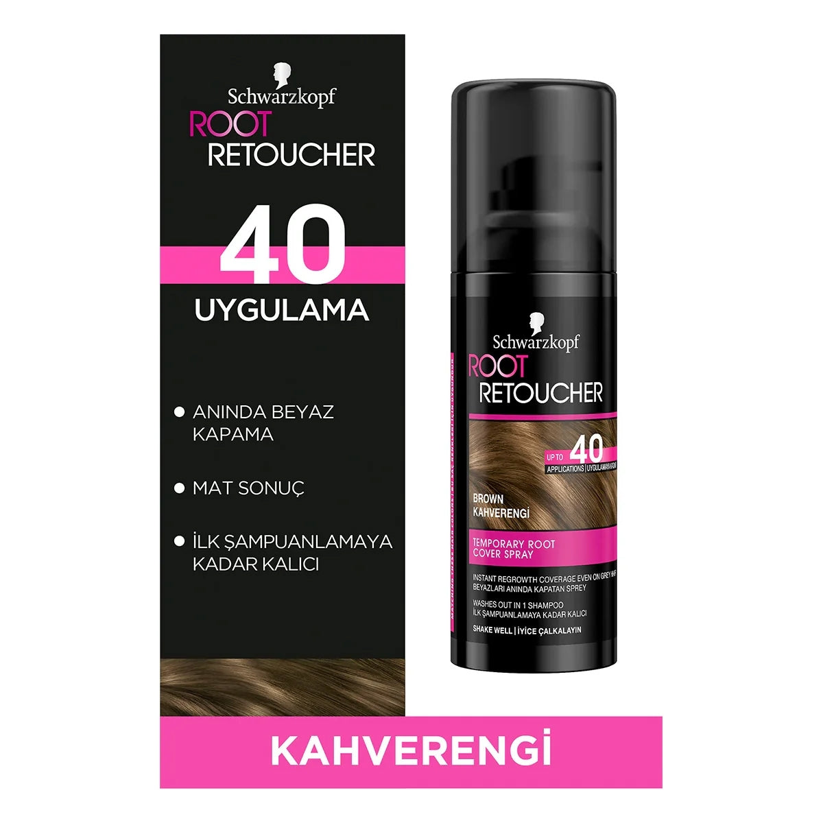 Beyaz Kapatıcı Sprey Kahverengi 120 ml