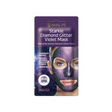 Pırıltılı Mor Renkli Yüz Maskesi