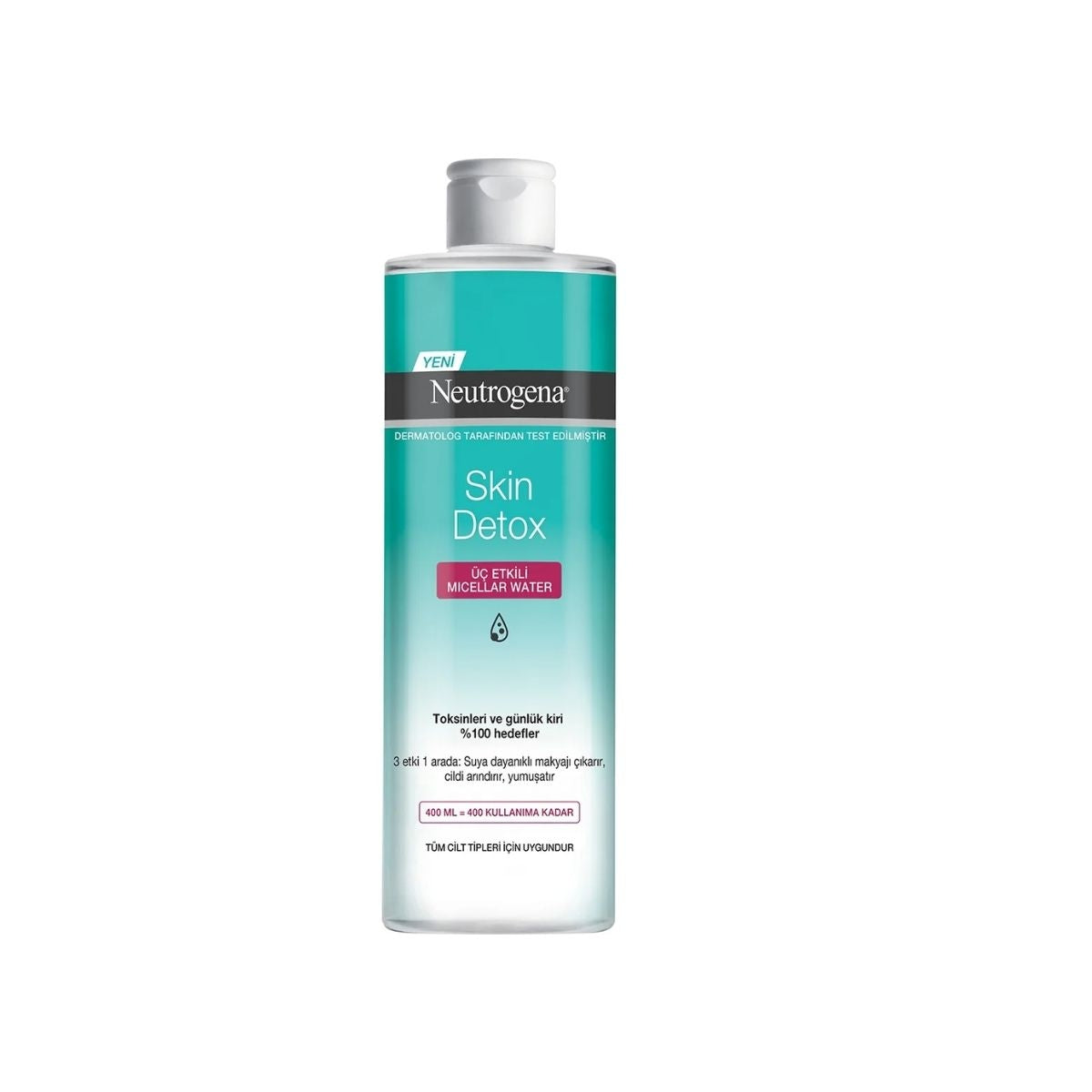 Skin Detox Micellar Üç Etkili Makyaj Temizleme Suyu 400 ml