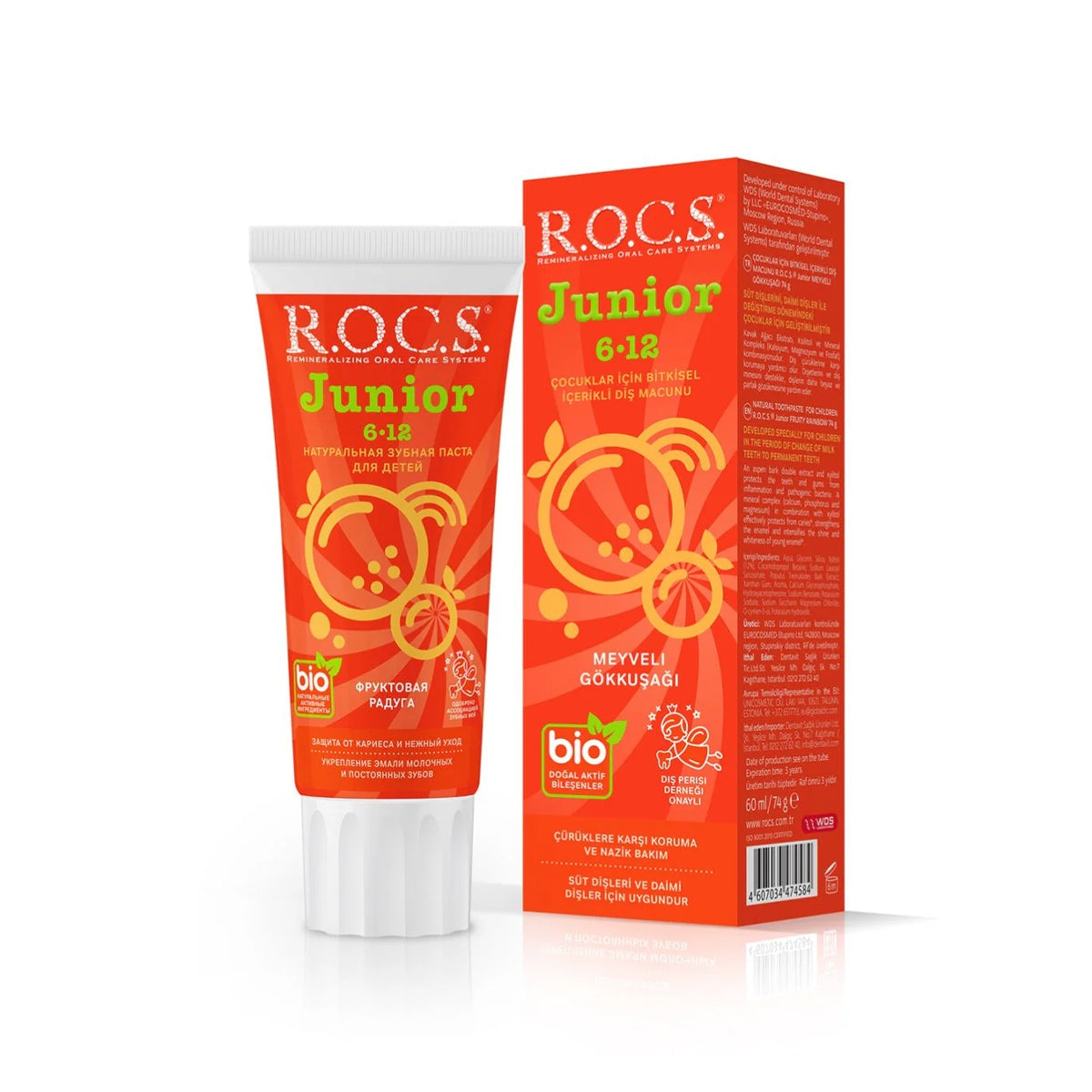 Meyveli Gökkuşağı 6-12 Yaş Çocuk Diş Macunu 60ml