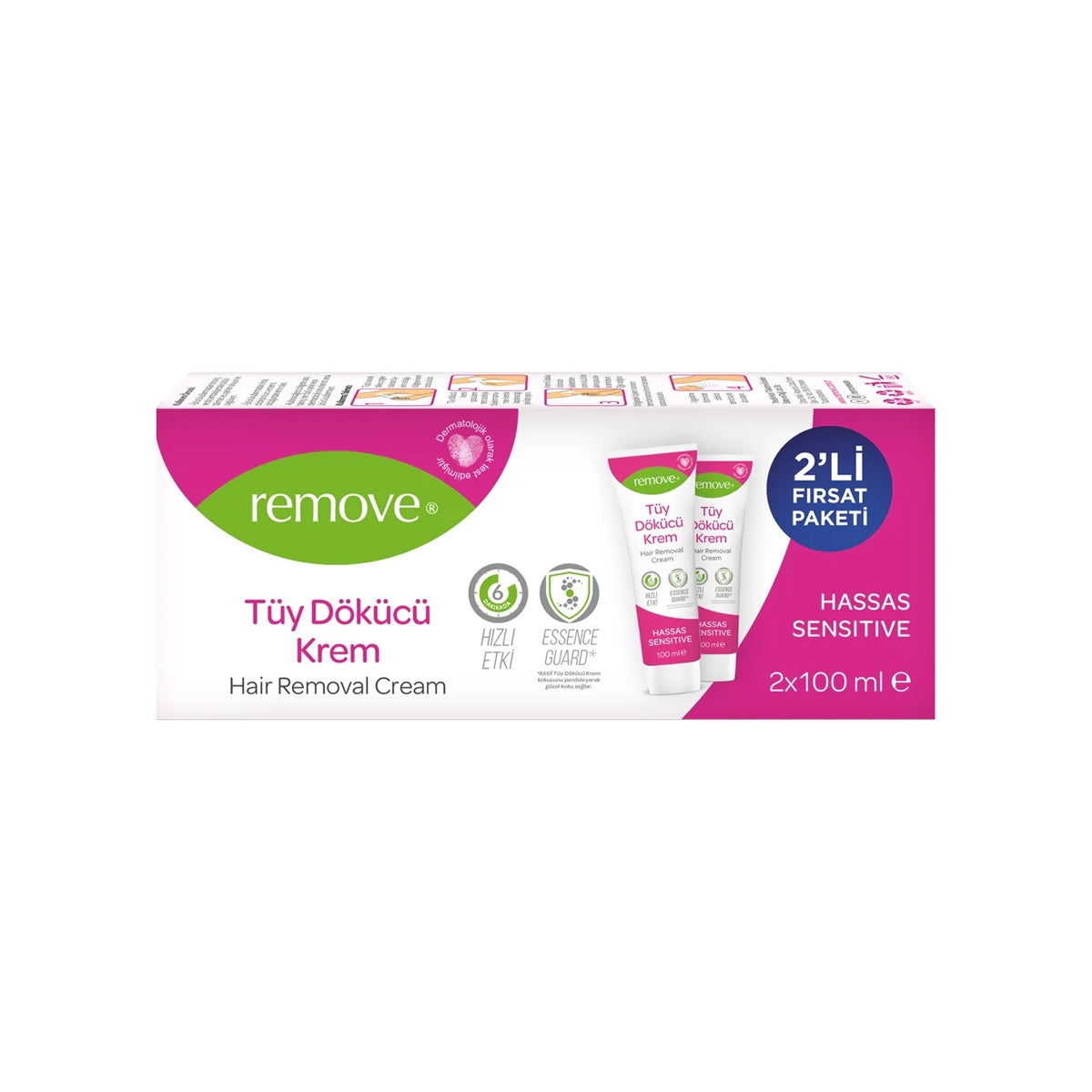 Tüy Dökücü Krem Hassas 2x100 ml