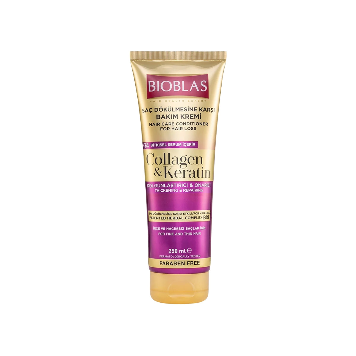 Kolajen ve Keratin Dolgunlaştırıcı Onarıcı Saç Kremi 250 ml