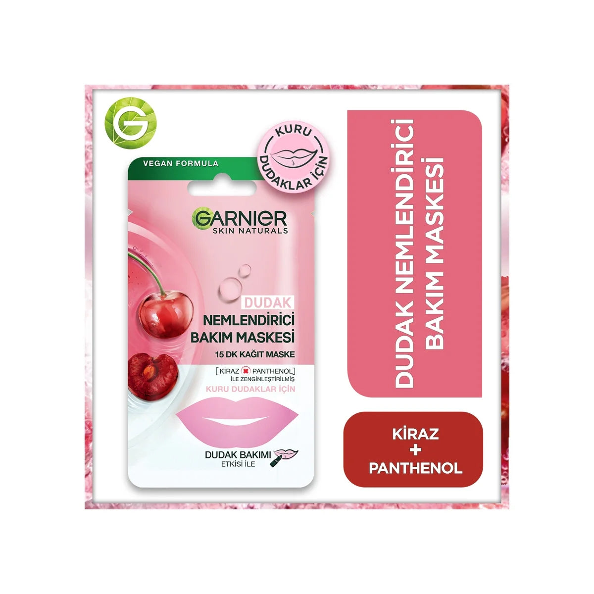 Nemlendirici Kağıt Dudak Maskesi