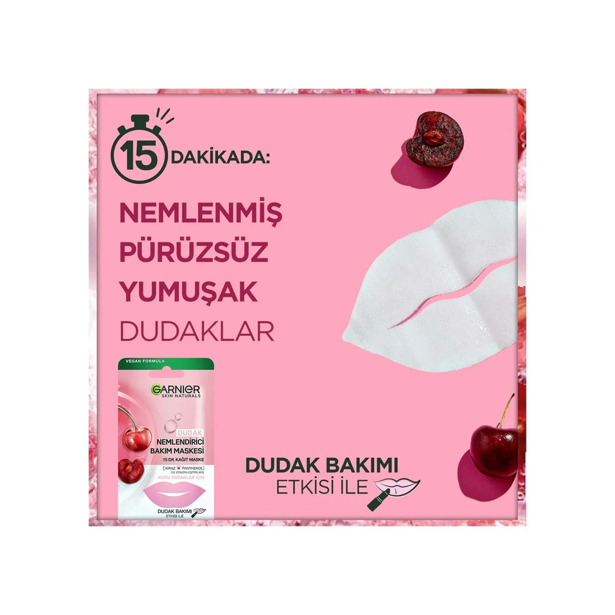 Nemlendirici Kağıt Dudak Maskesi