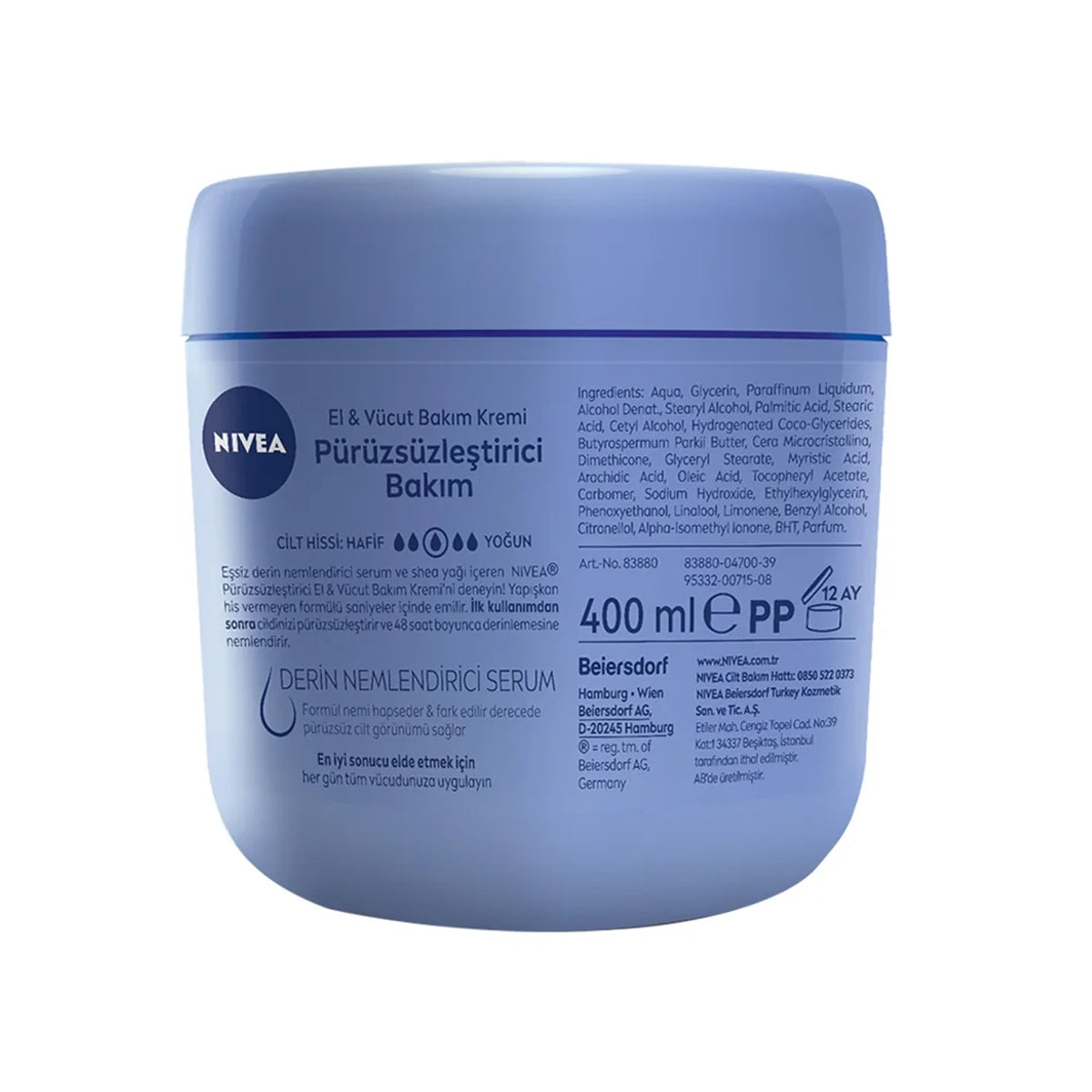 Pürüzsüzleştirici Bakım El ve Vücut Kremi 400 ml