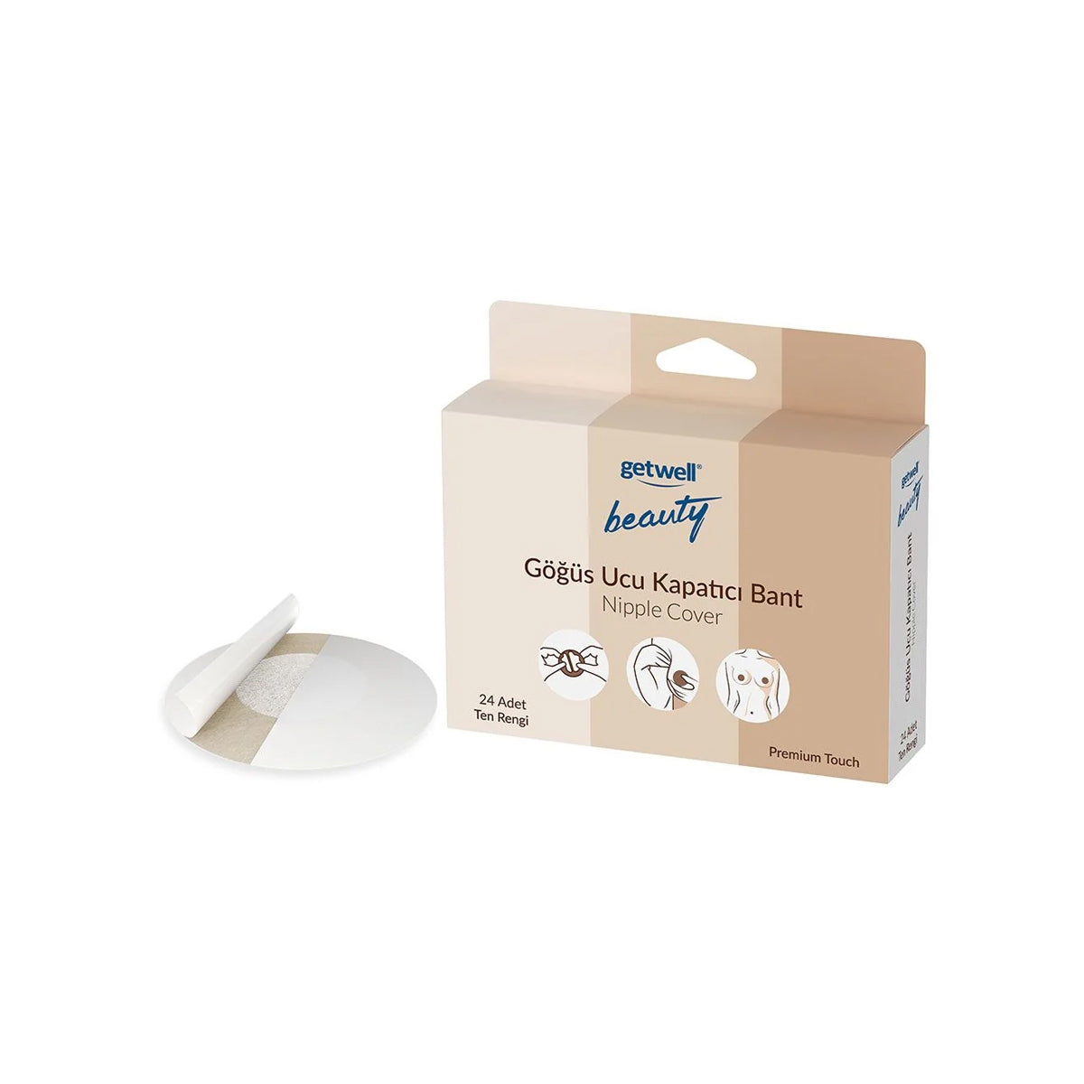 Beauty Göğüs Ucu Gizleme Bandı 24 lü