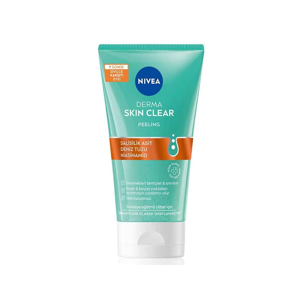 Derma Skin Clear Sivilce Karşıtı Peeling 150ml, Niasinamid, Salisilik
Asit