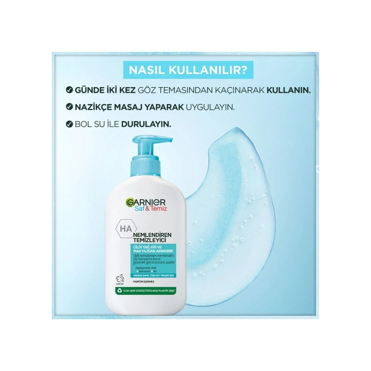 Yüz Temizleme Jeli Nemlendiren Temizleyici 250 ml