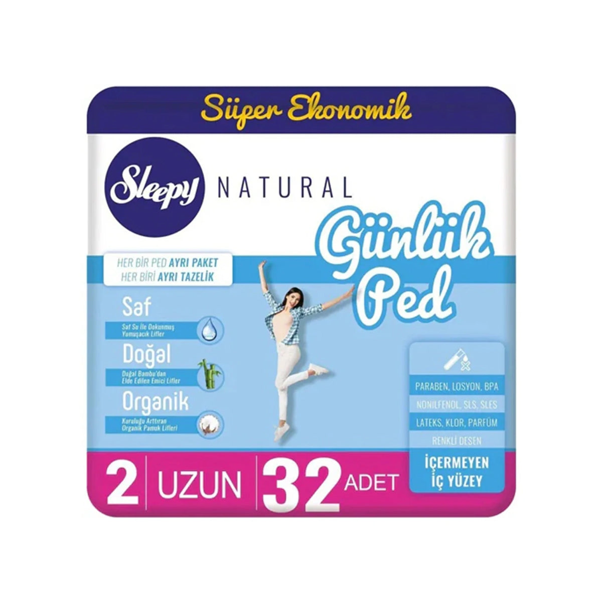 Günlük Ped Natural 32'li