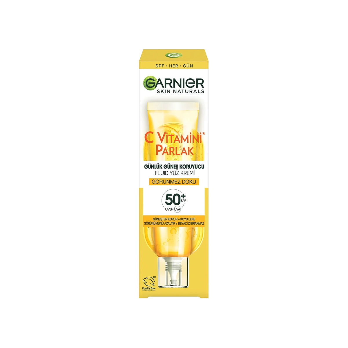 C Vitamini Parlak Günlük Güneş Koruyucu Fluid Yüz Kremi - Görünmez Doku
40ML
