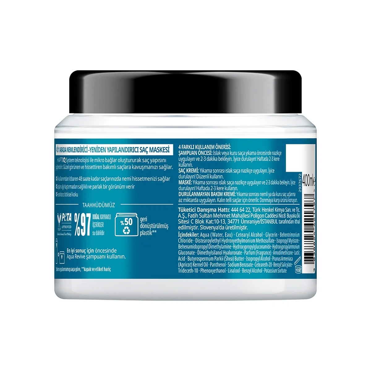 Glıss Saç Maskesi Aqua Revive 400 ML