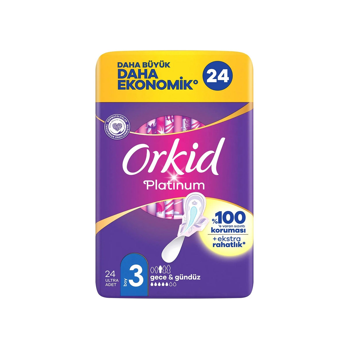 Orkid Platinium Dörtlü Paket Gece 24 Adet