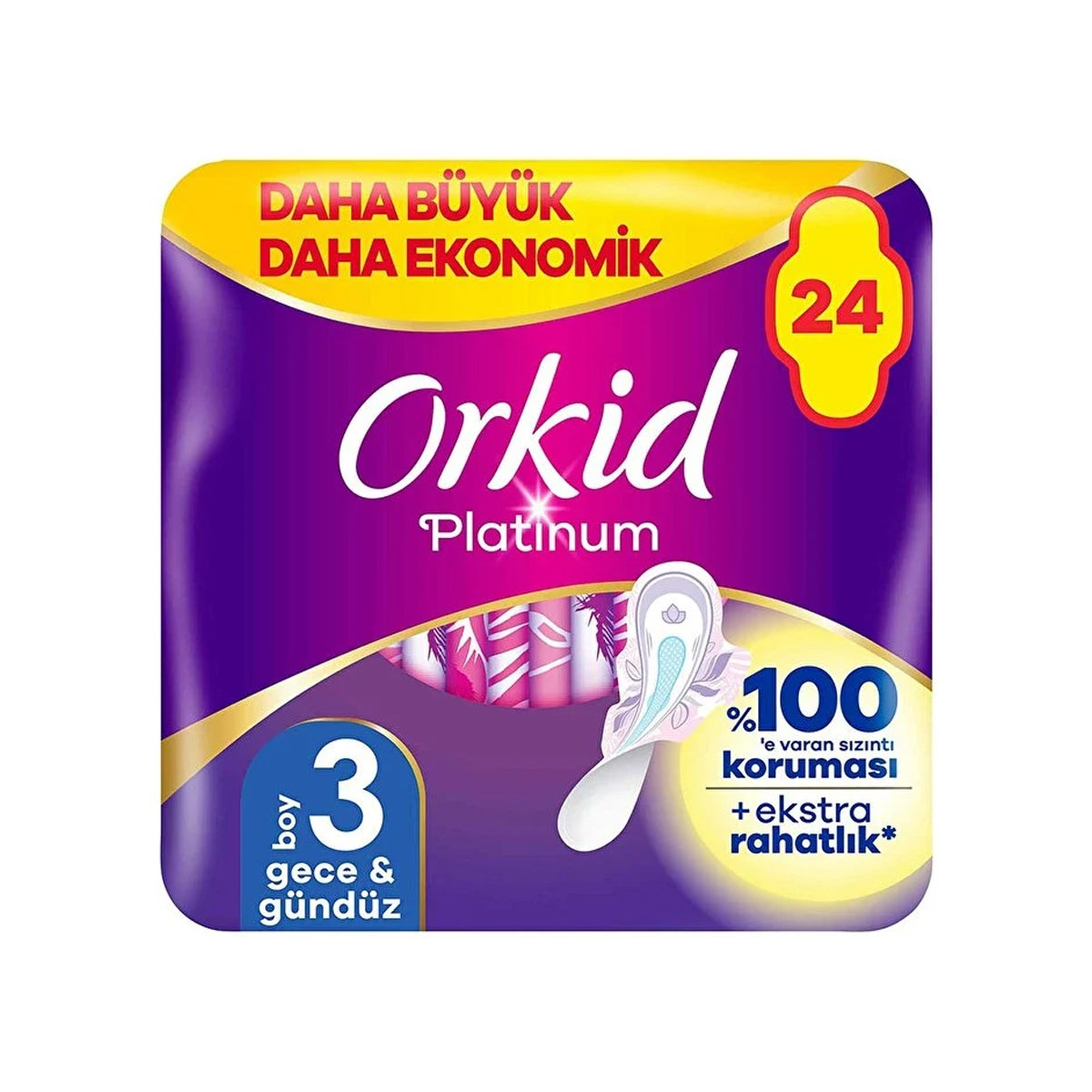 Orkid Platinium Dörtlü Paket Gece 24 Adet