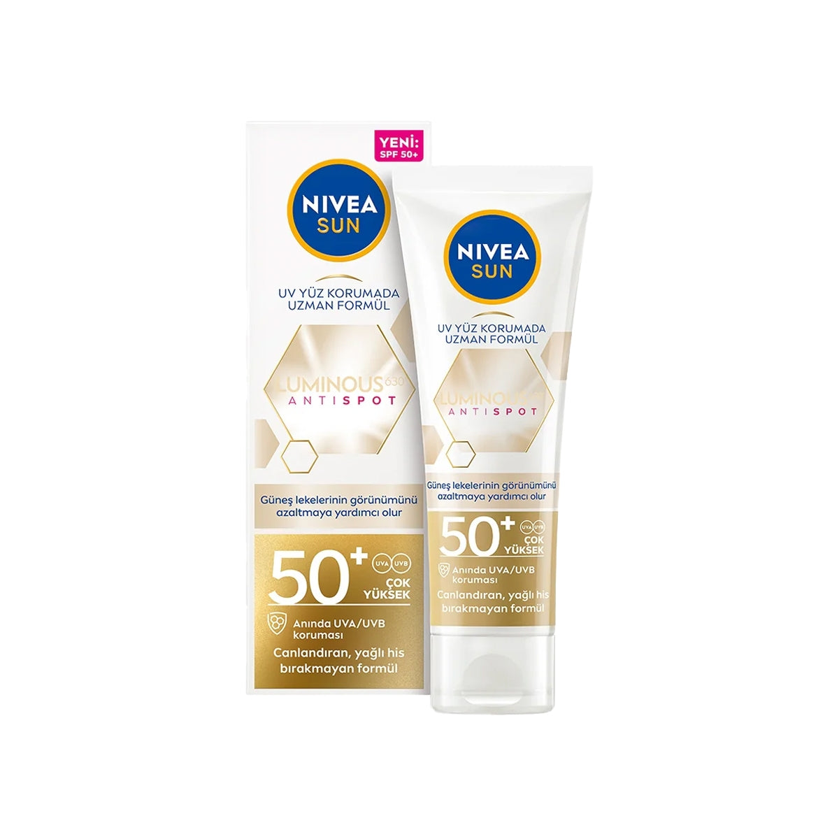 YUZ GUNES KREMI LUMINOUS630 LEKE KARŞITI SPF50 40 ML