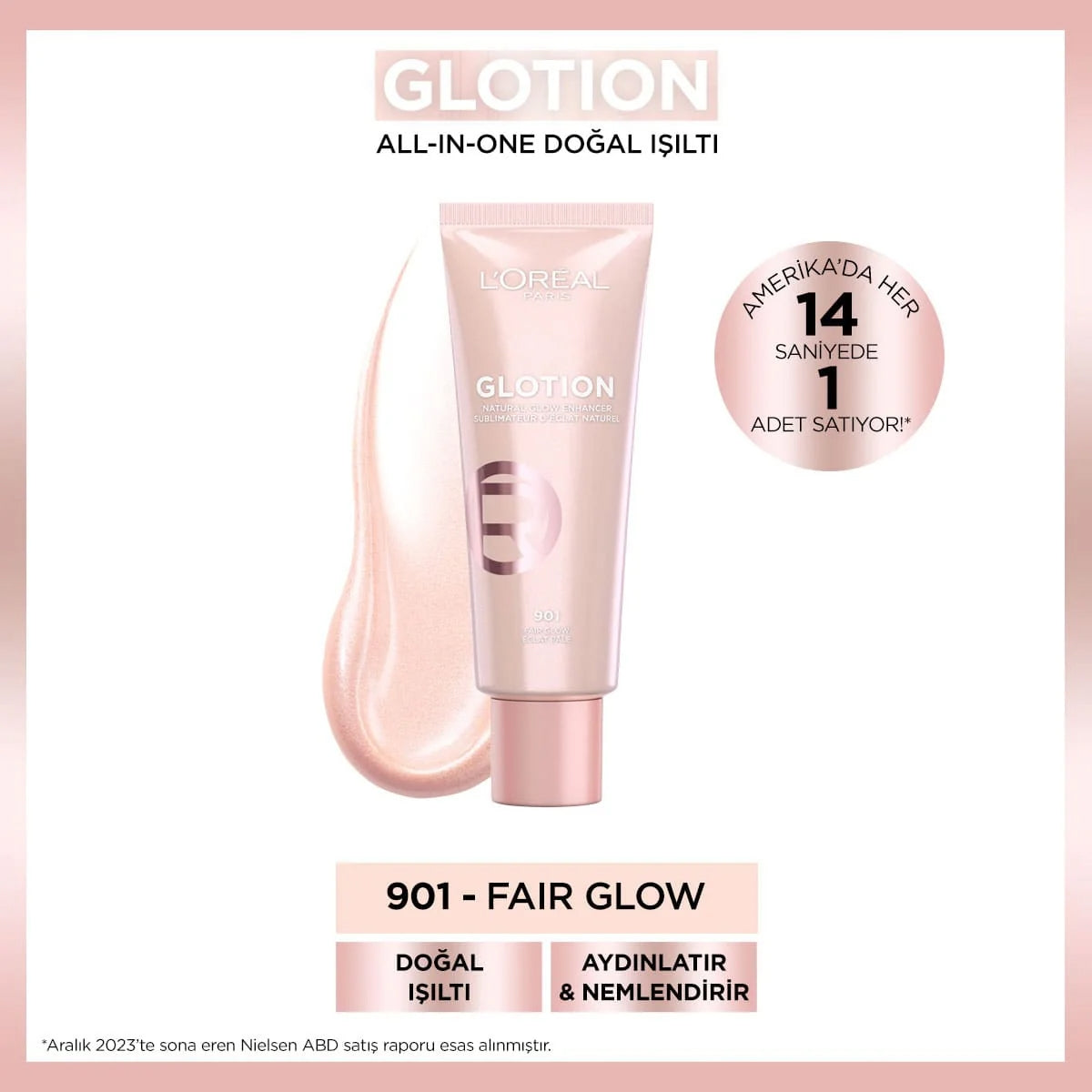 LOREAL PARIS MAKEUP Glotion All-ın-one Doğal Işıltı 901 - Fair Glow 40
ml