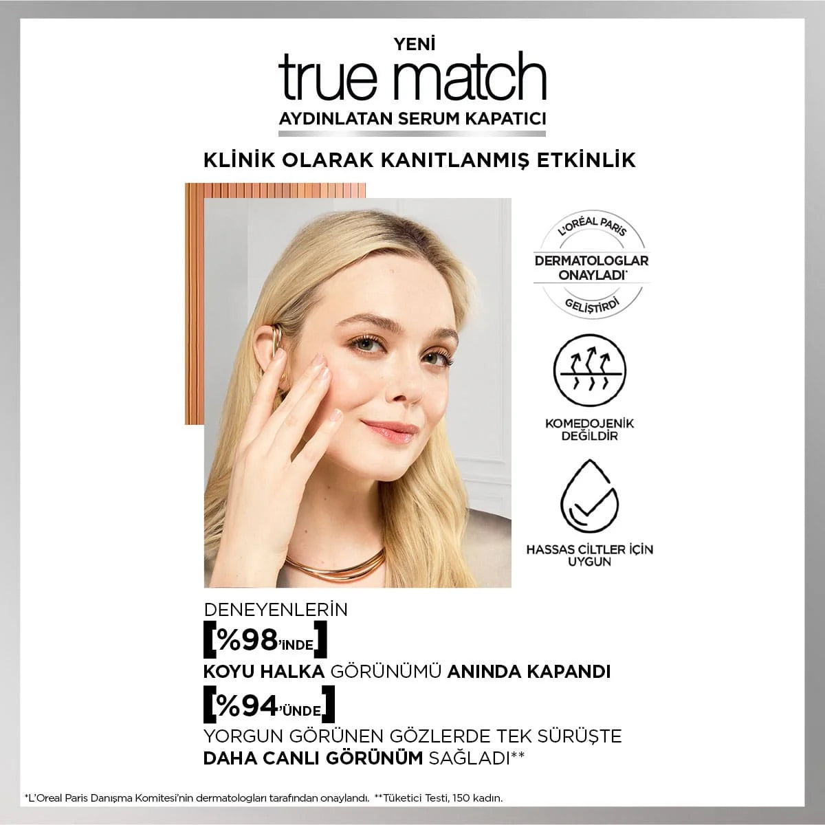 True Match Serum Kapatıcı 1R Light Clair