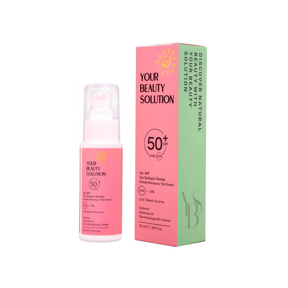 SPF50 Ton Eşitleyici Yüz Güneş Koruyucu 50ml