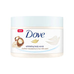 VUCUT PEELINGI MACADEMIA FINDIK VE PIRINC SUTLU 225 ML