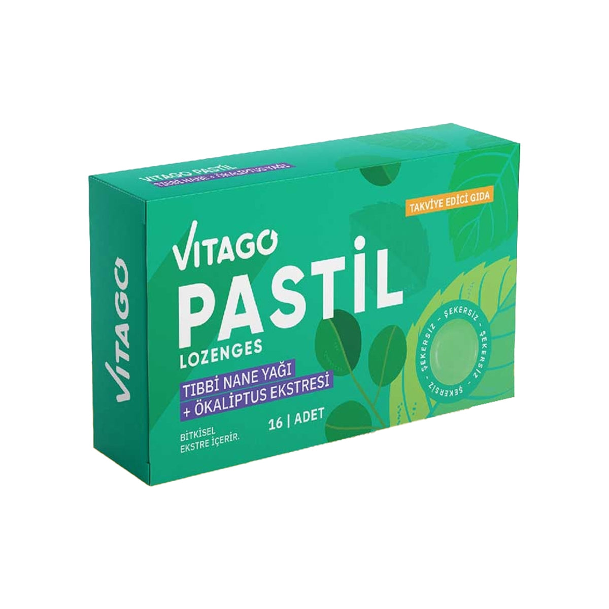 Pastil Tıbbi Nane Yağı + Ökaliptus Ekstresi 16'lı Tablet