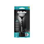 TIRAS MAKINESI MACH3 CHARCOAL 6'LI YEDEK BASLIK + STAND