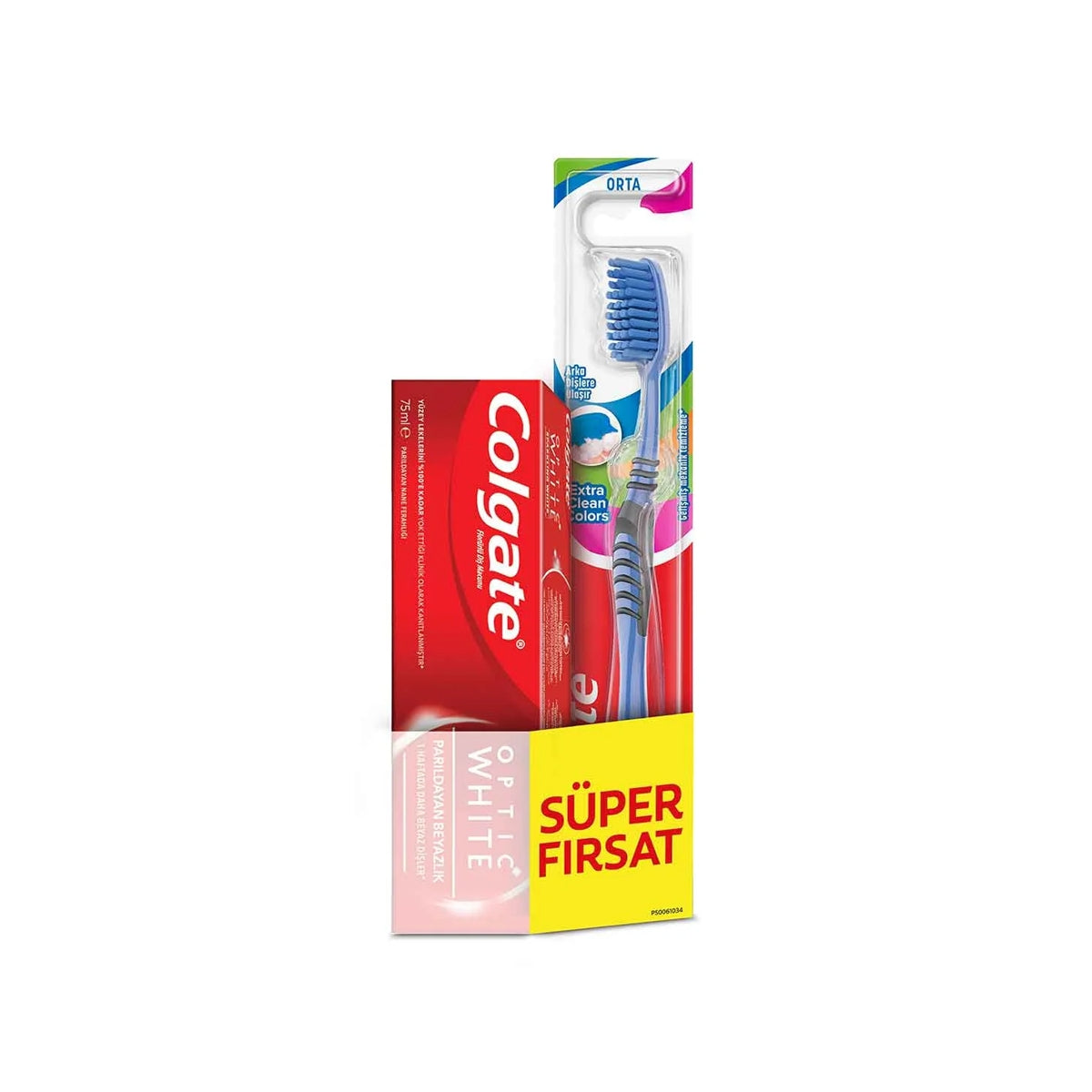 Optic White Parıldayan Beyazlık Diş Macunu 75 ml + Diş Fırçası