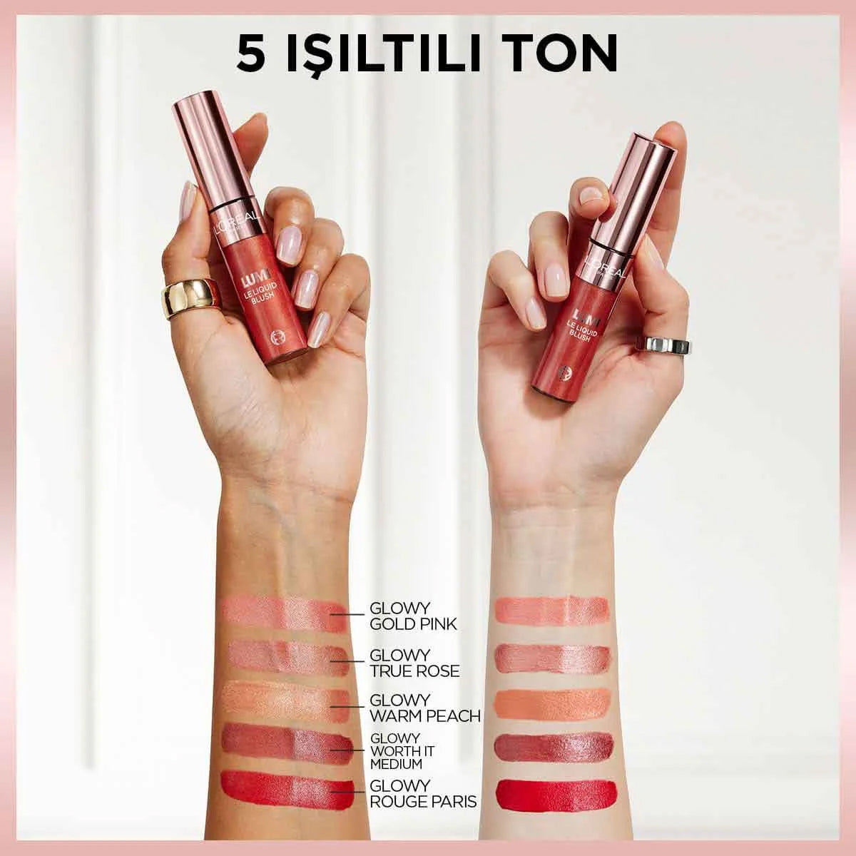 L’Oreal Paris Lumi Blush Likit Allık 625- Glowy Gold Pink