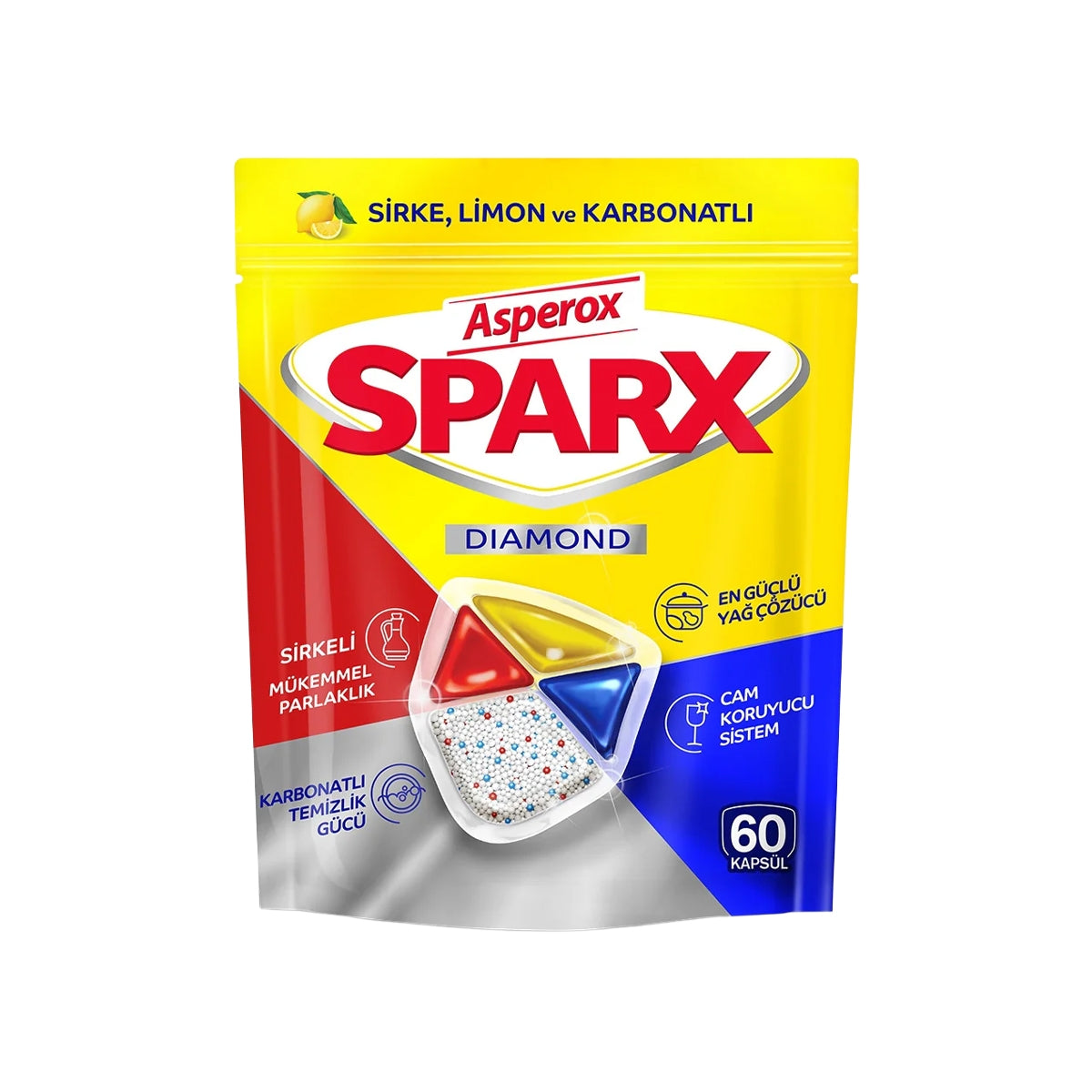 ASPEROX Diamond Bulaşık Makinesi Kapsülü 60 Adet