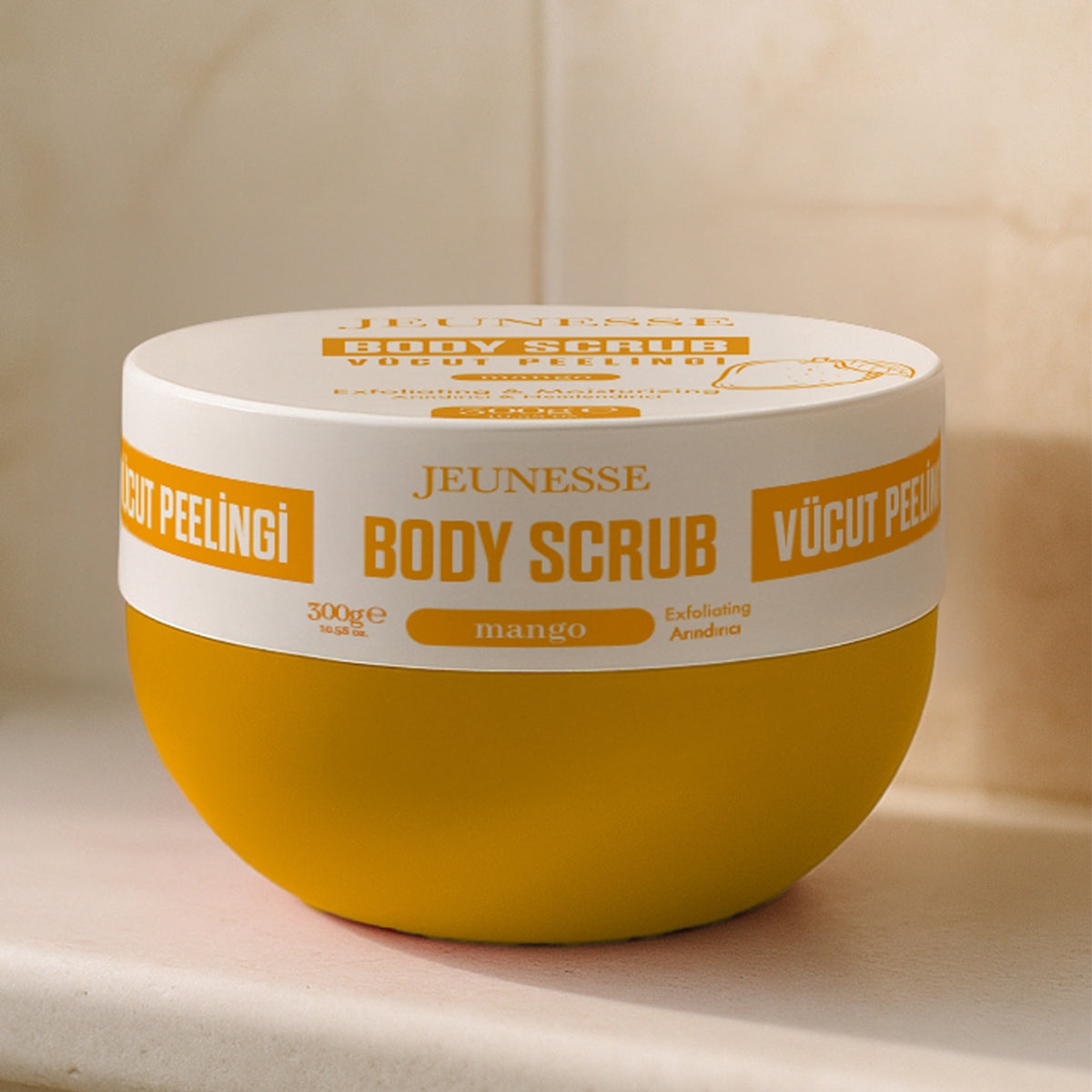 Arındırıcı ve Nemlendirici Vücut Peelingi Mango 300 gr
