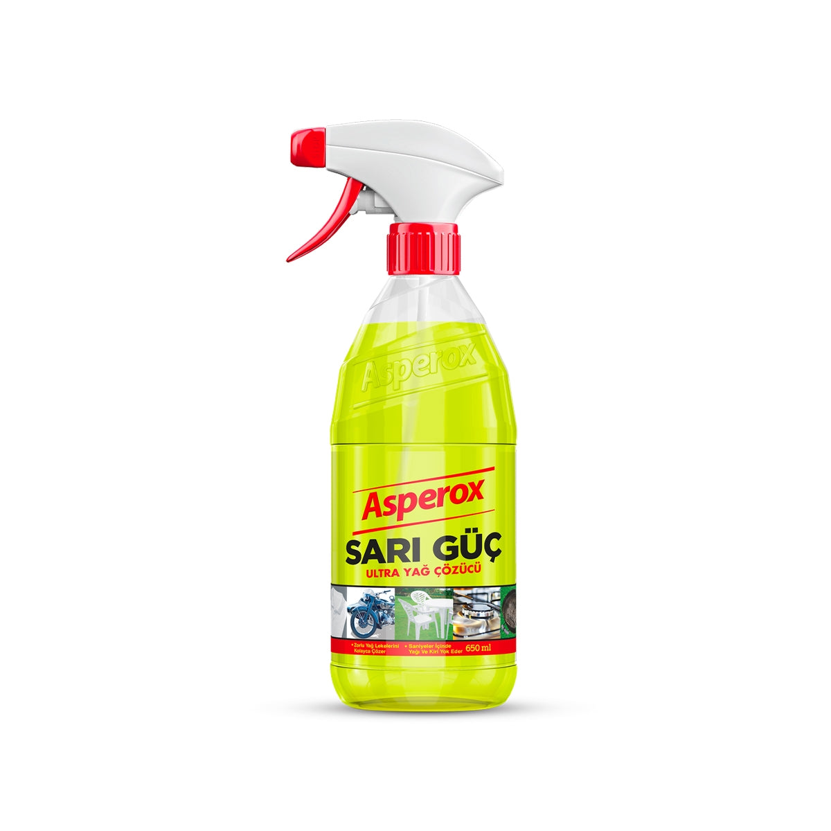 ASPEROX Sarı Güç Yağ Çözücü Sprey 650 ml