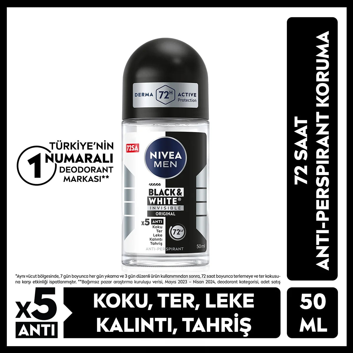Black and White Erkek Roll-on 50 ml