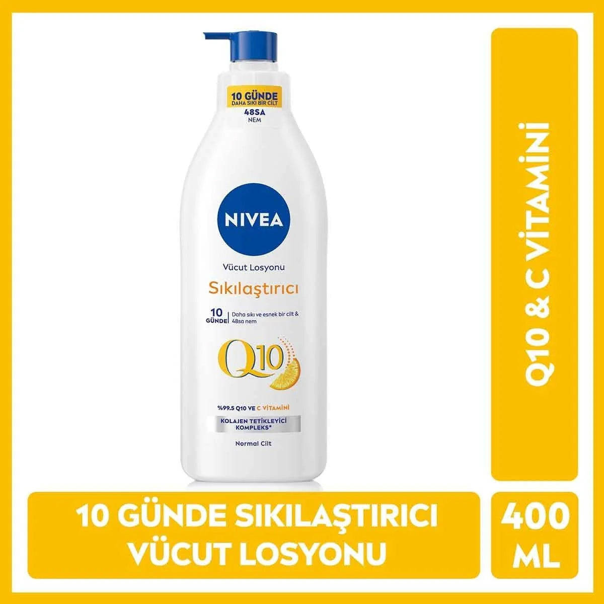 Q10 Sıkılaştırıcı Vücut Losyonu 400ml, C Vitamini




