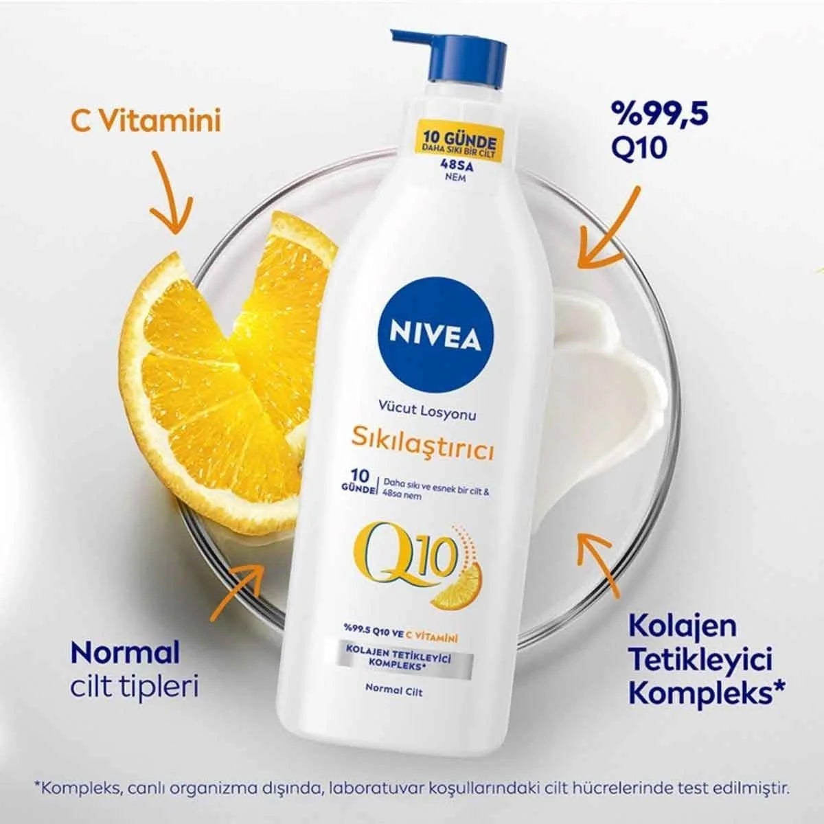 Q10 Sıkılaştırıcı Vücut Losyonu 400ml, C Vitamini




