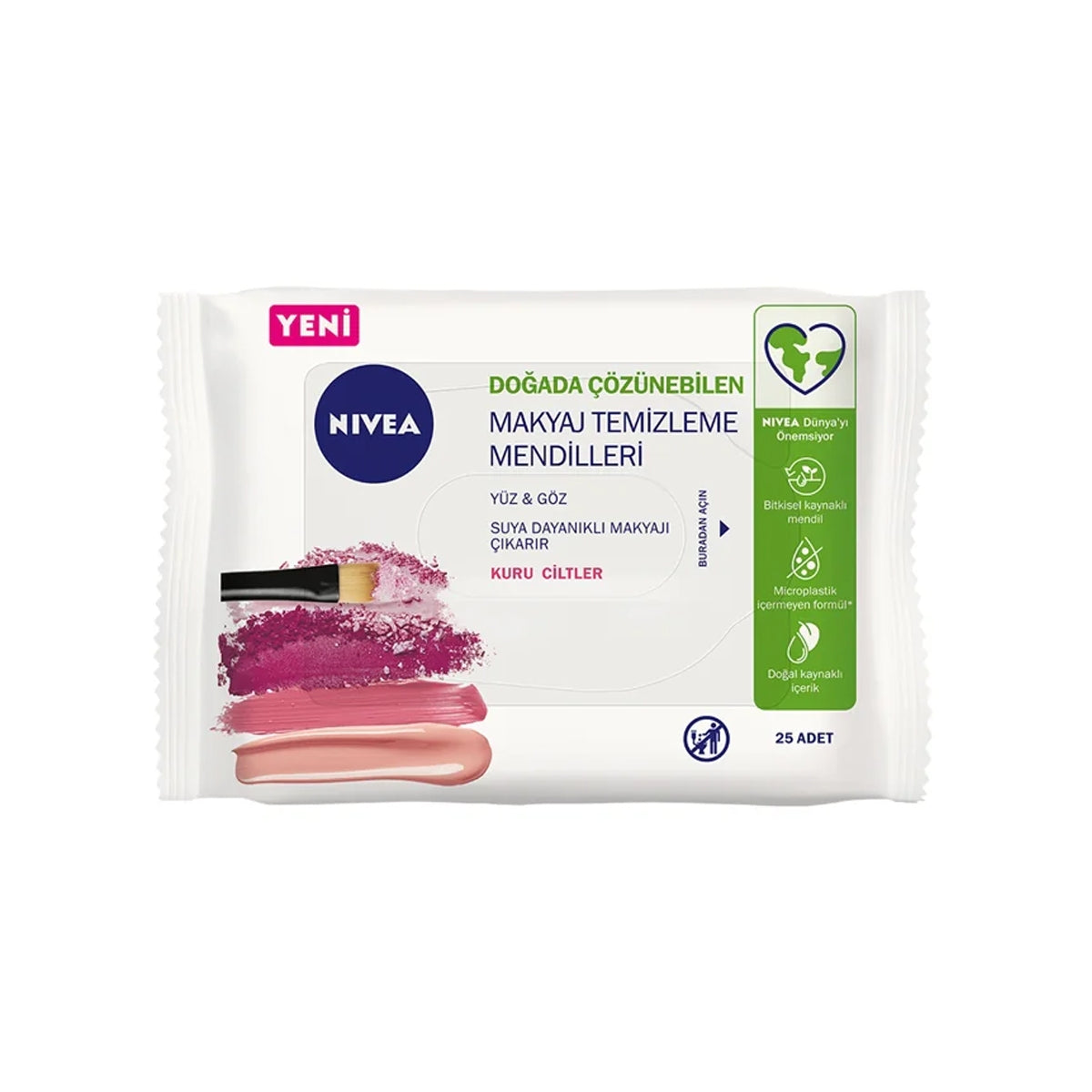 Nivea Yumuşak Makyaj Temizleme Mendili Kuru / Hassas - STD / STD