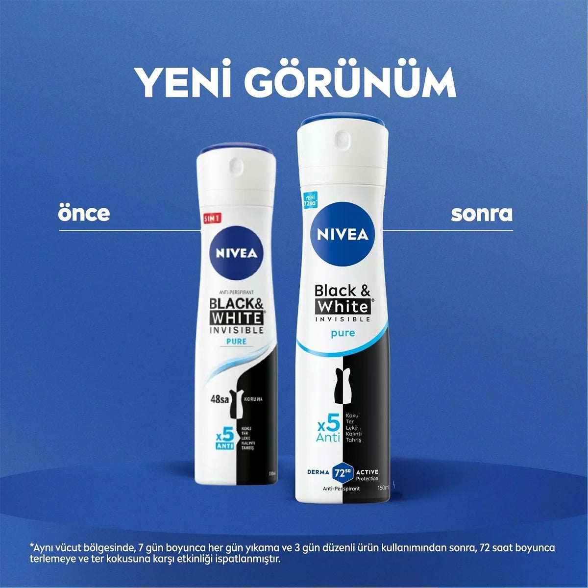 Black and White Pure Kadın Deodorant Sprey 150 ml