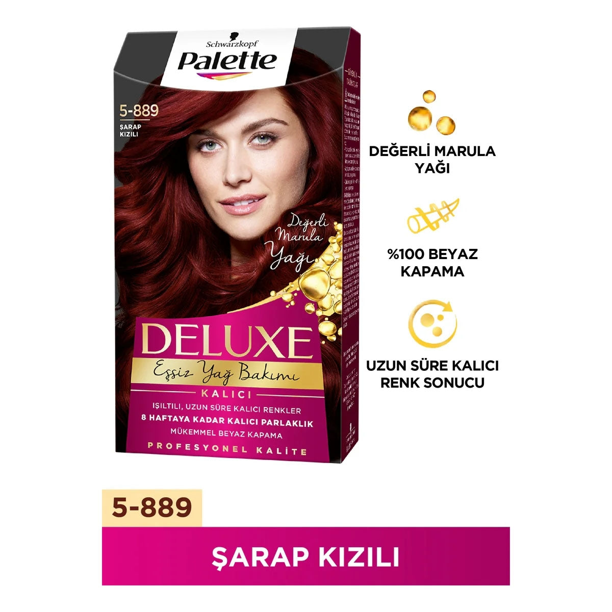 Saç Boyası Şarap Kızılı 5-889




