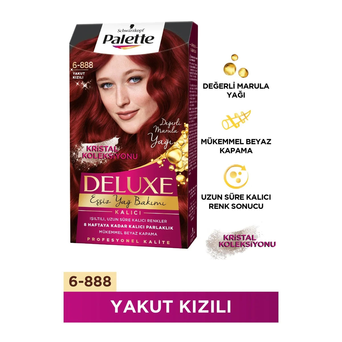 Saç Boyası Yakut Kızılı 6-888




