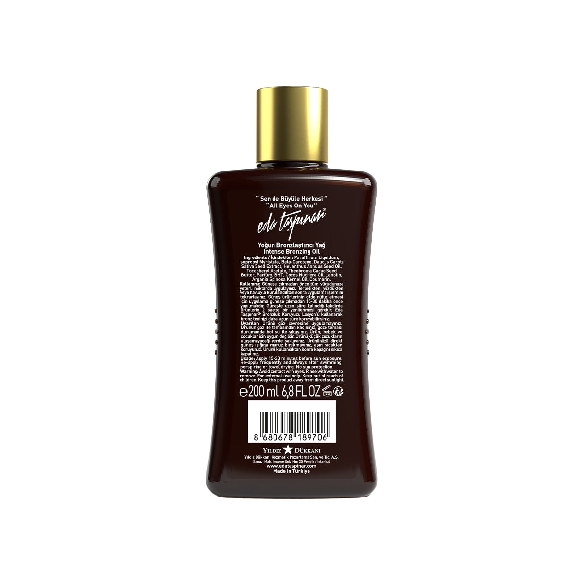 Yoğun Bronzlaştırıcı Yağ SPF0 200ml