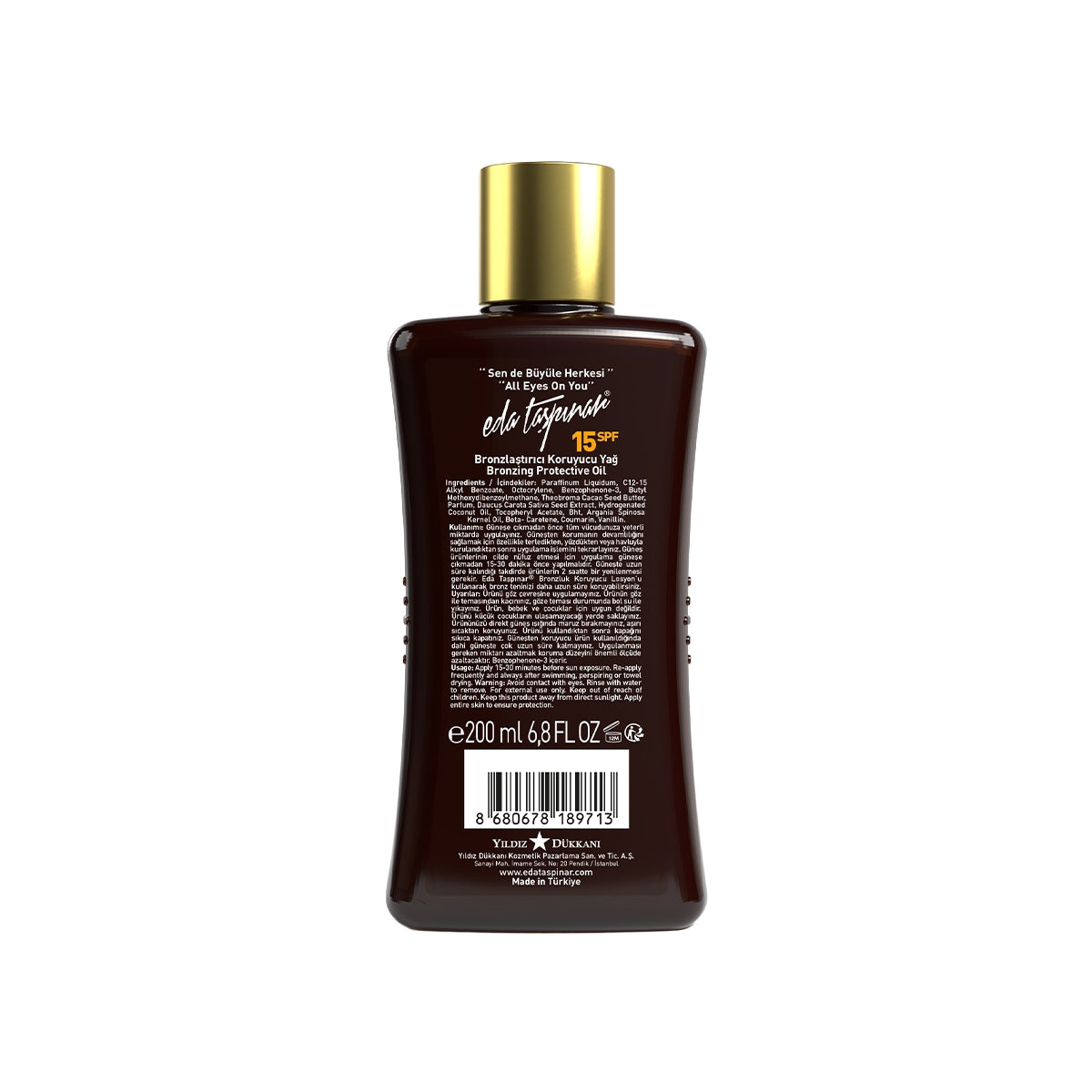 Bronzlaştırıcı  Koruyucu Yağ SPF15 200ml