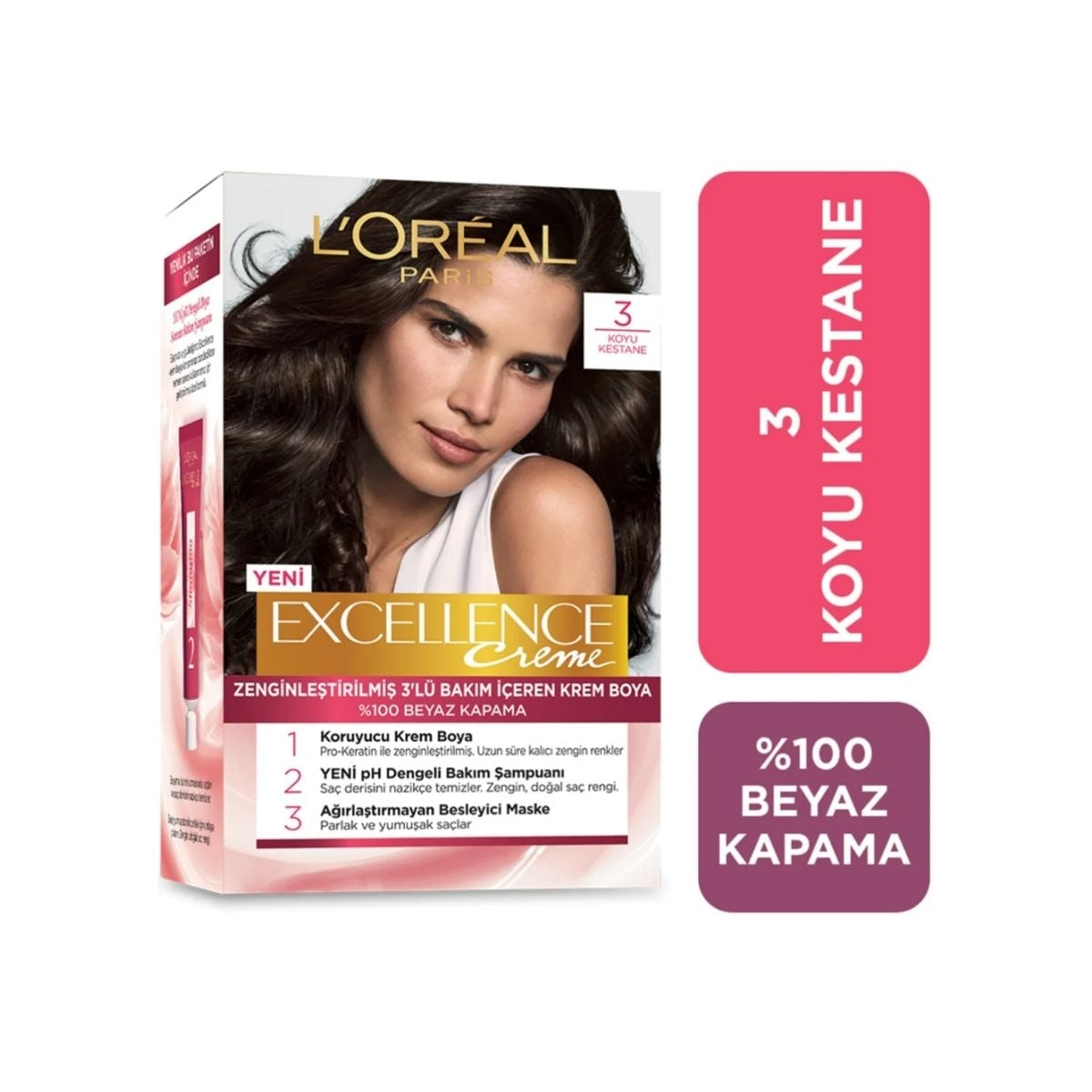 Creme Saç Boyası Koyu Kestane 3




